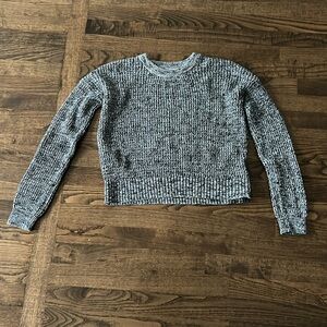 BANANA REPUBLIC black and white marbled sweater